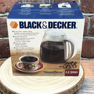 NEW Black‎ & Decker SmartBrew GC2000 12-Cup Coffee Makers Carafe Smart Brew NIB